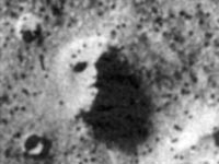 The 'Face' on Mars made from far distance